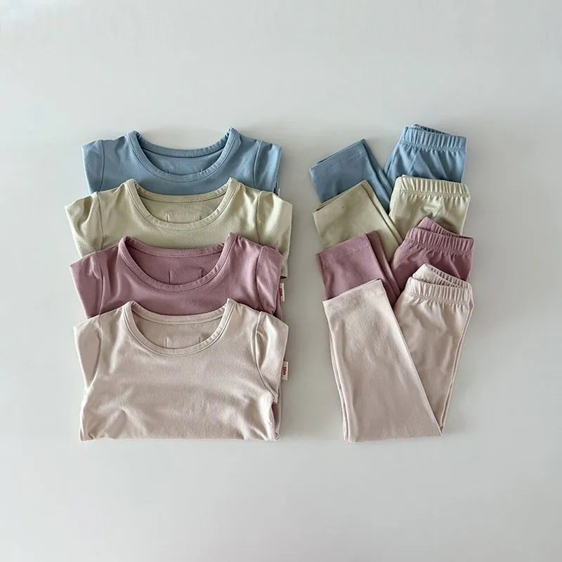 韓國童裝 26秋| HM13 素色保暖發熱居家服 (12m-120)