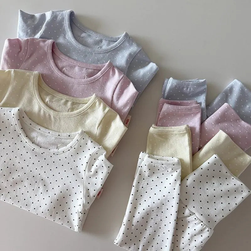 韓國童裝 26秋| HM12 Dot Loungewear Set 點點莫代爾居家服 (12m-120)