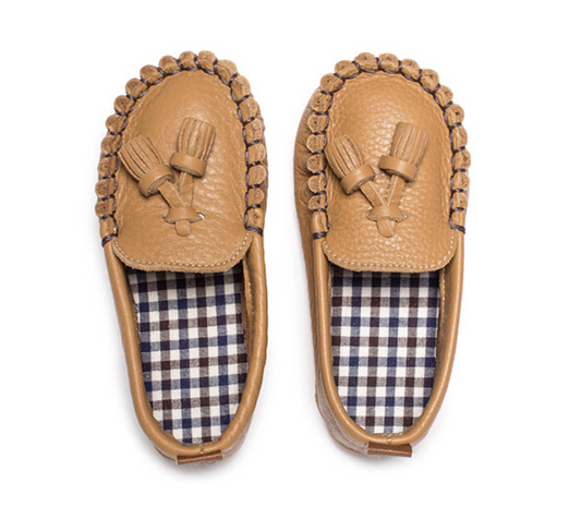 9月團) 韓國手工真皮鞋團   Loafer camel