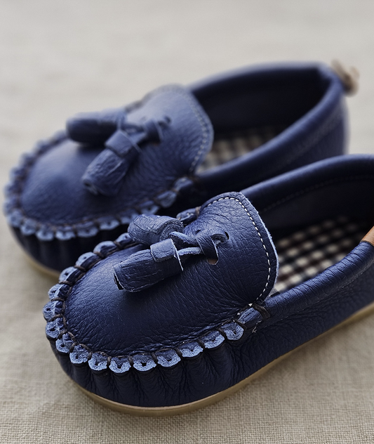 9月團) 韓國手工真皮鞋團  Loafer royalBlue