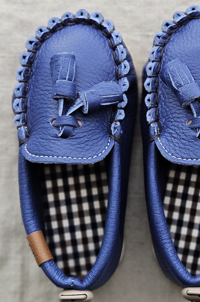 9月團) 韓國手工真皮鞋團  Loafer royalBlue