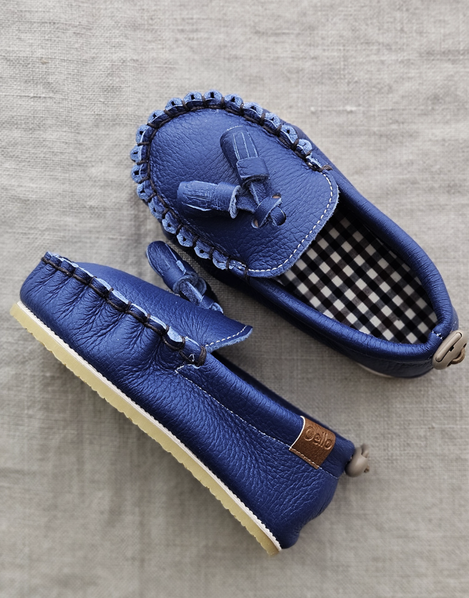 9月團) 韓國手工真皮鞋團  Loafer royalBlue