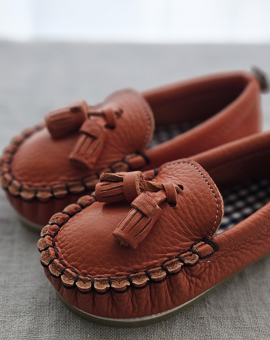 9月團) 韓國手工真皮鞋團   Loafer orange