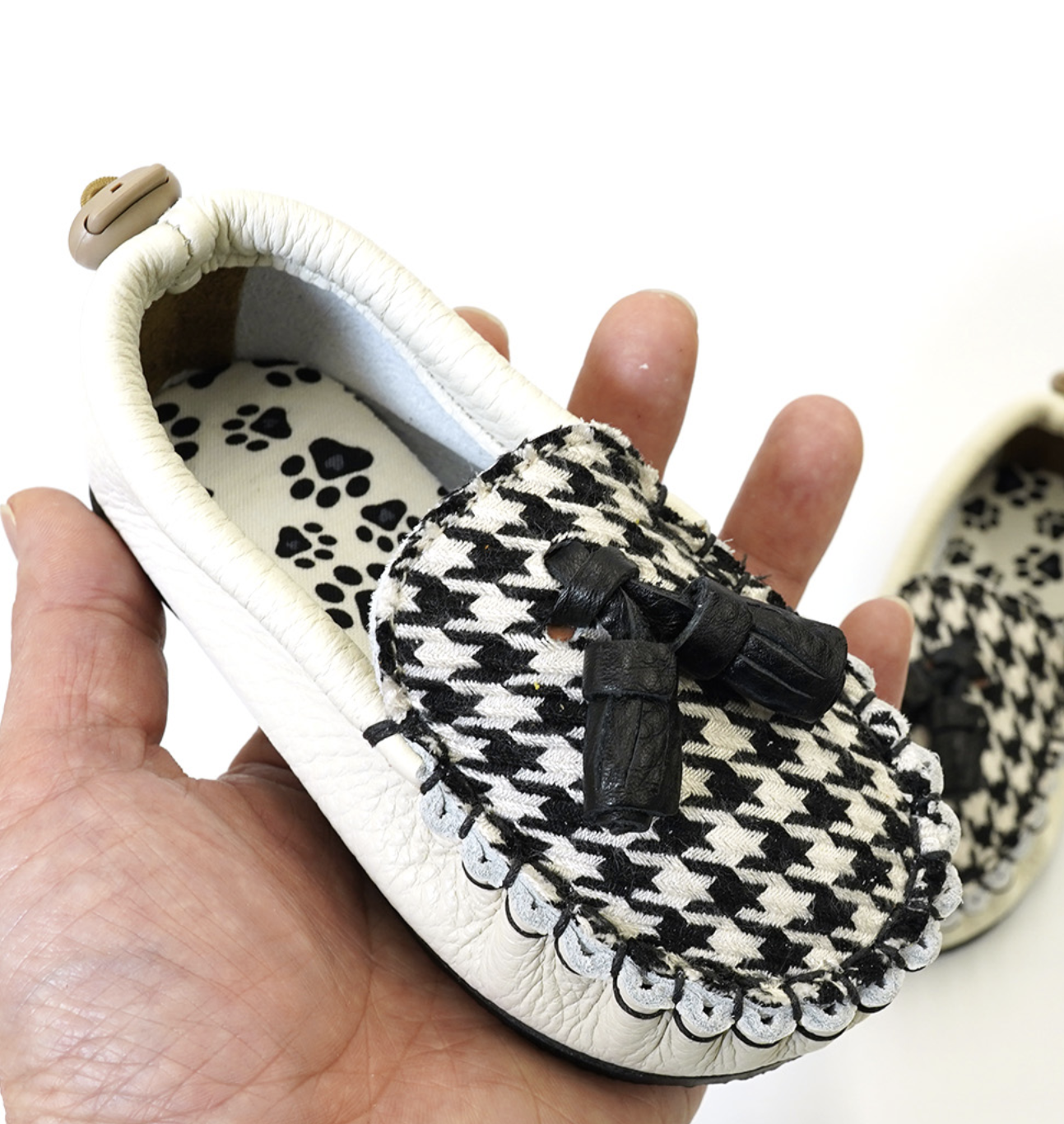 9月團) 韓國手工真皮鞋團  Loafer houndtooth