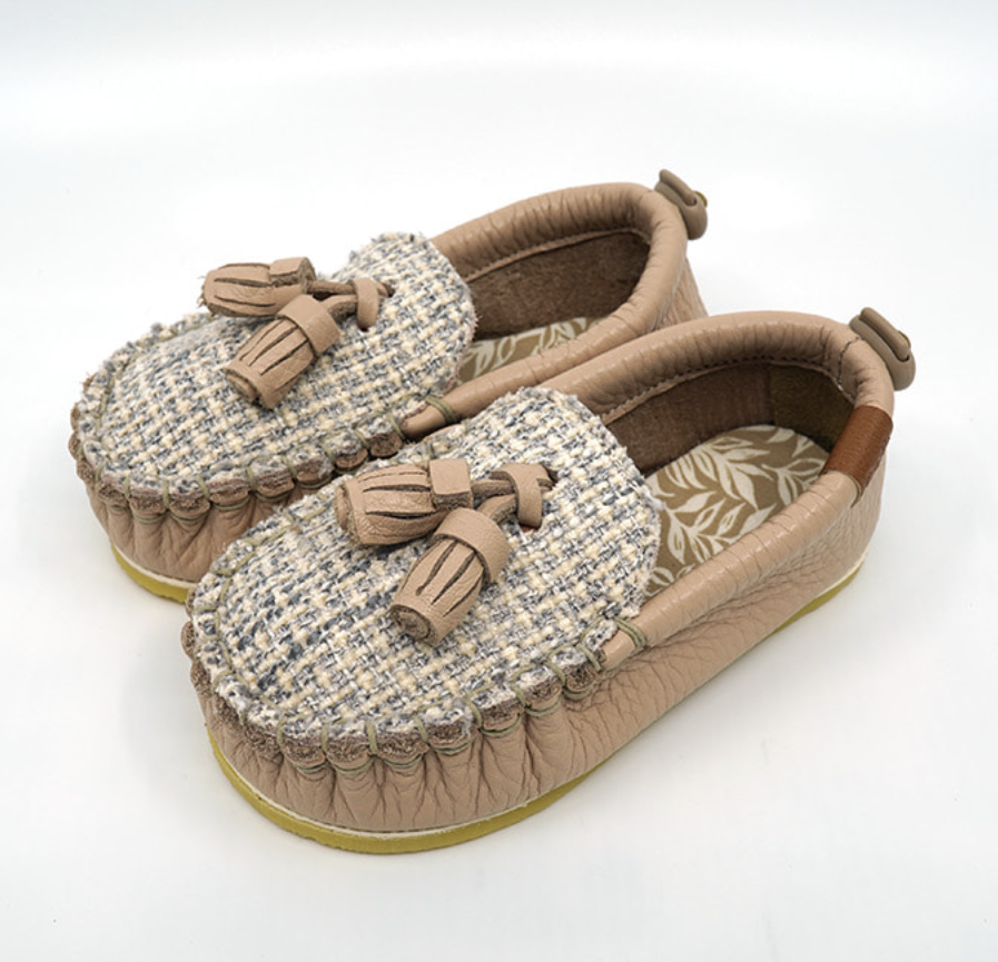 9月團) 韓國手工真皮鞋團   Loafer tweedPink