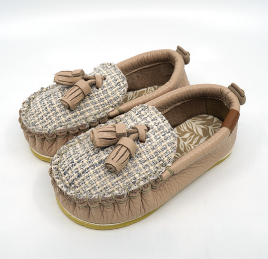 9月團) 韓國手工真皮鞋團   Loafer tweedPink