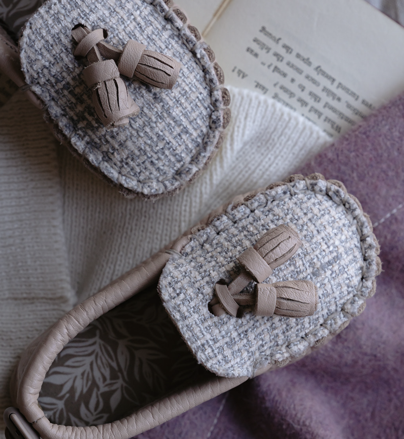 9月團) 韓國手工真皮鞋團   Loafer tweedPink