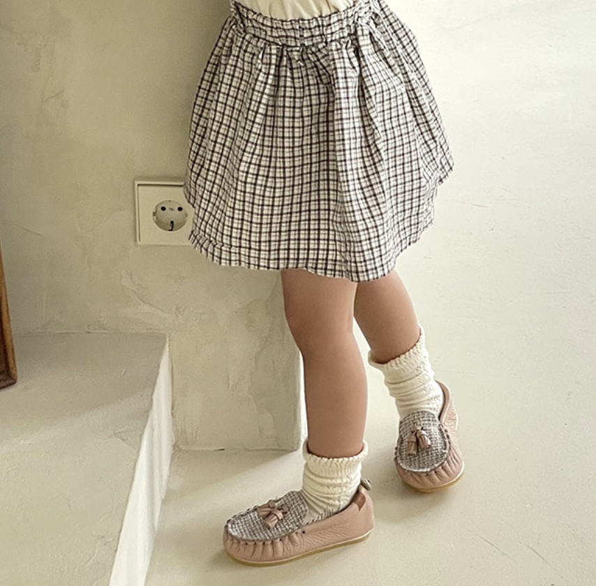 9月團) 韓國手工真皮鞋團   Loafer tweedPink