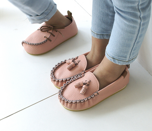 9月團) 韓國手工真皮鞋團  Loafer peachPink
