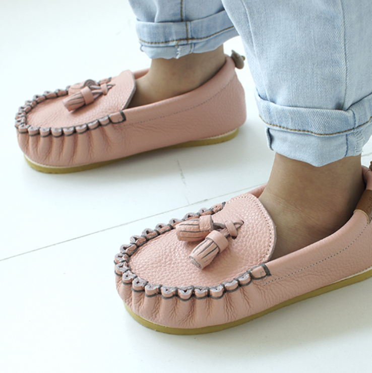 9月團) 韓國手工真皮鞋團  Loafer peachPink