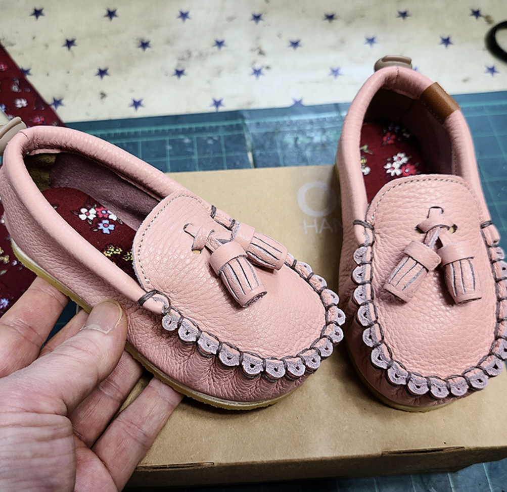 9月團) 韓國手工真皮鞋團  Loafer peachPink
