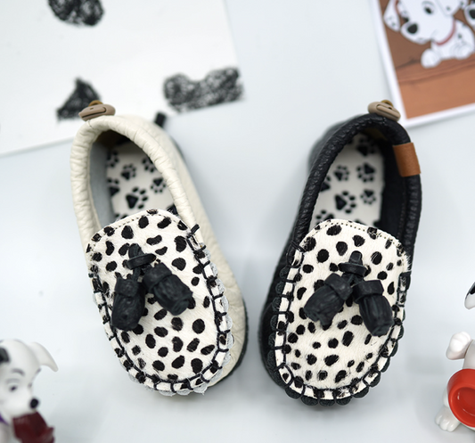 9月團) 韓國手工真皮鞋團  Loafer dalmatianBlack/Cream