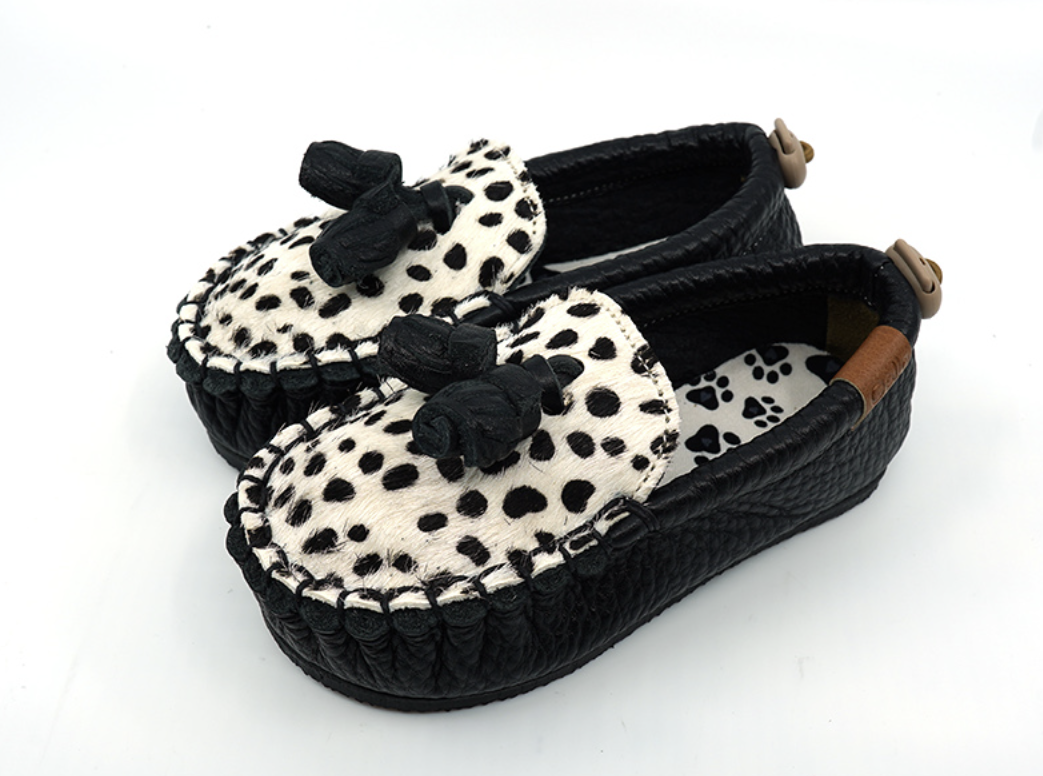 9月團) 韓國手工真皮鞋團  Loafer dalmatianBlack/Cream