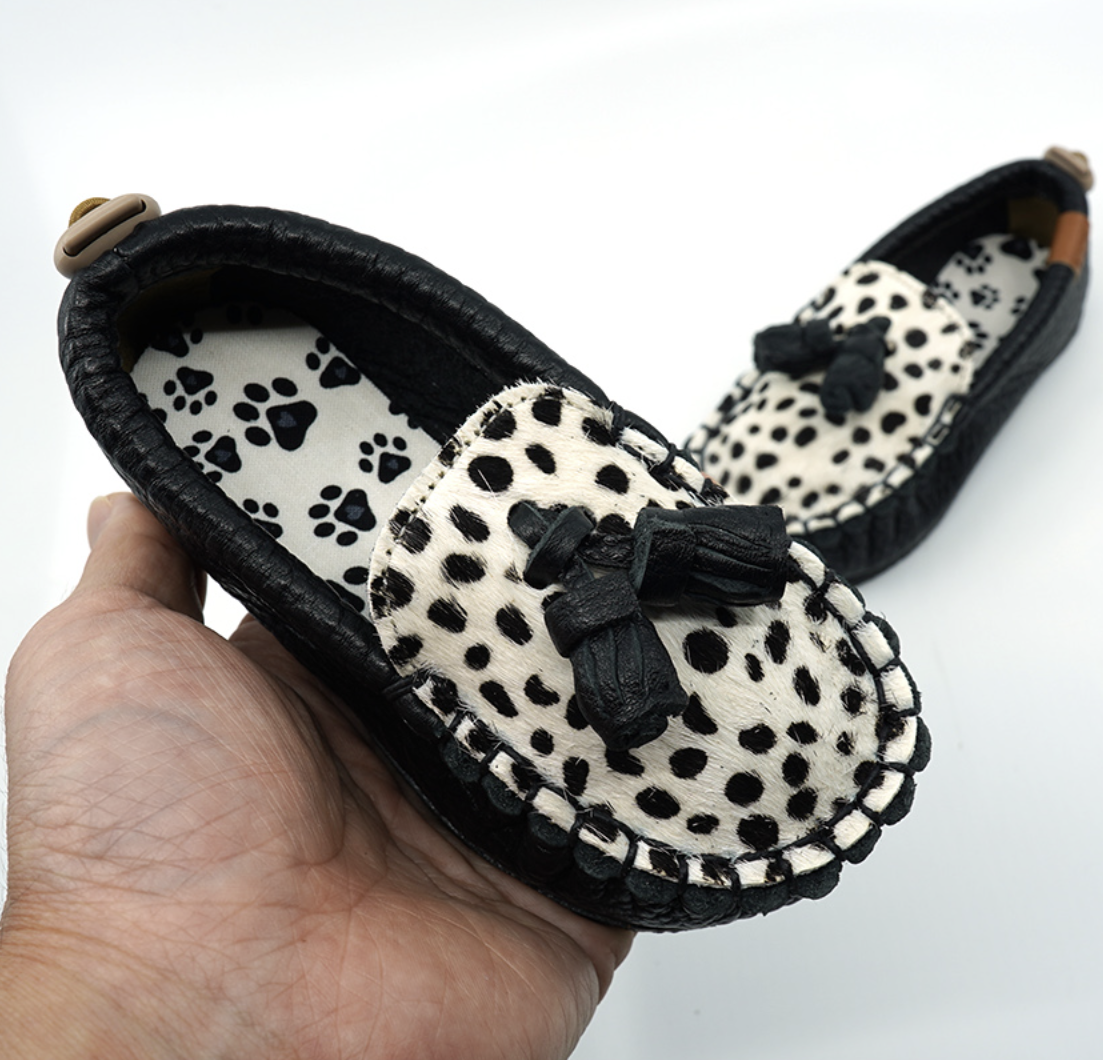 9月團) 韓國手工真皮鞋團  Loafer dalmatianBlack/Cream