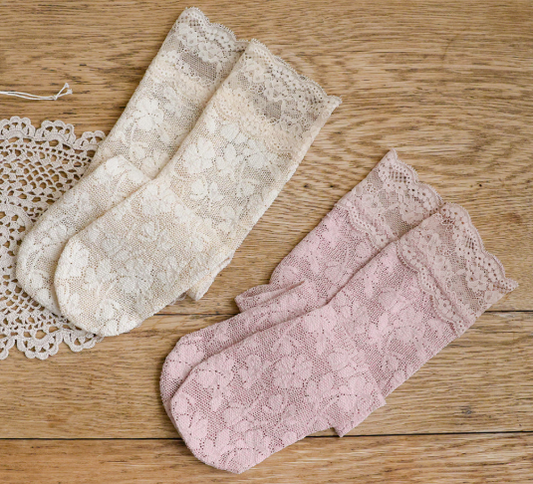 韓國童裝 25秋 | FU25302 LACE Meloni Knee socks