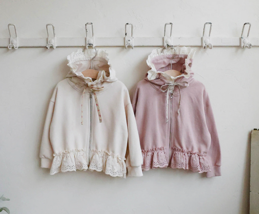 韓國童裝 25秋 | FU25303 Vanilla hooded jumper