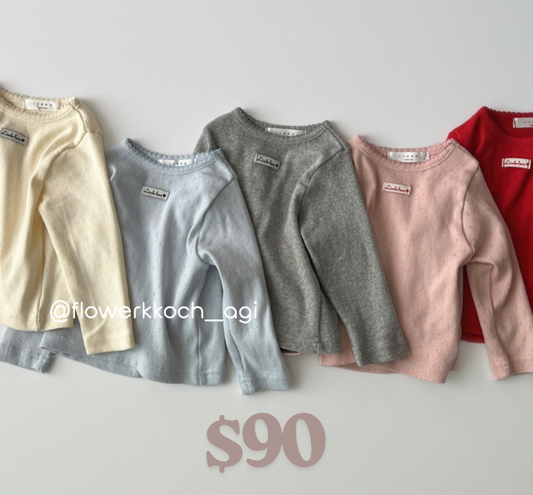 韓國童裝 25秋 | LD253 Basic Tee - 5 color