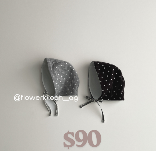 韓國童裝 25秋 | LD253 Dot Dot Bonnet