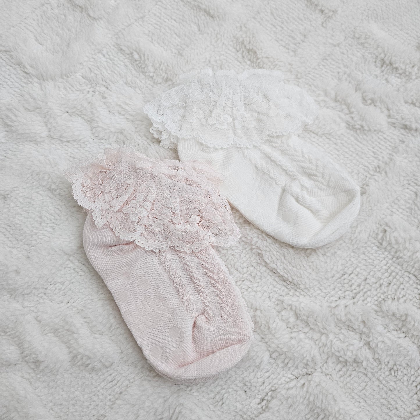 現貨▷ 韓國童裝 童襪 Lace Low Socks [有防滑] 14cm