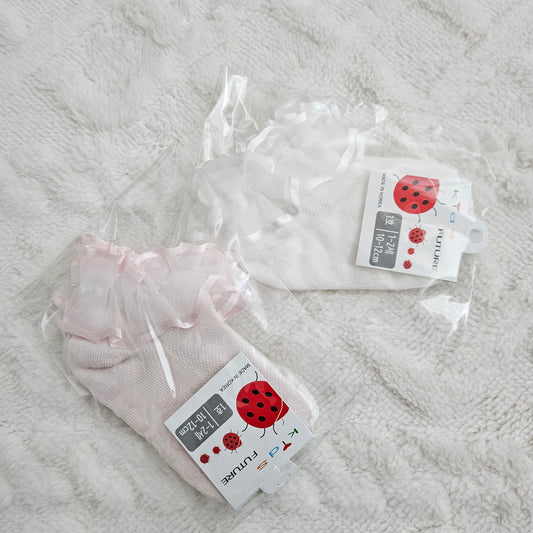 現貨▷ 韓國童裝 童襪 Lace Low Socks [有防滑] 12cm
