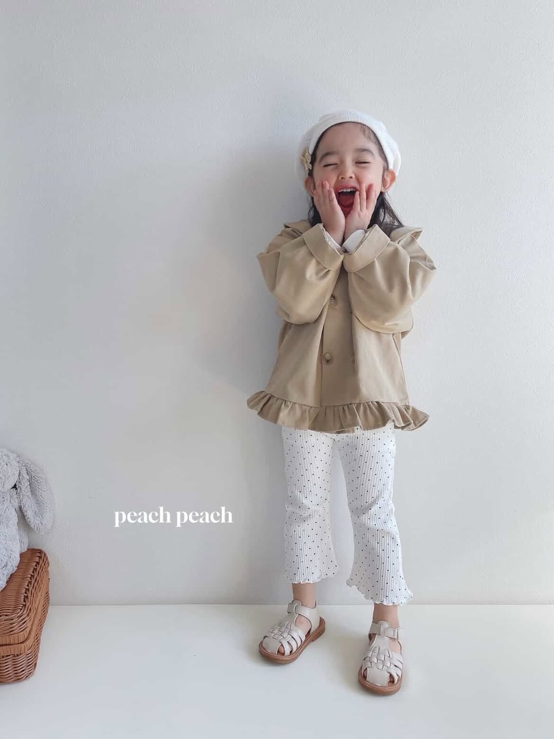 韓國童裝 26春 | PP01 Spring Frill Trench Coat JK (80-130)