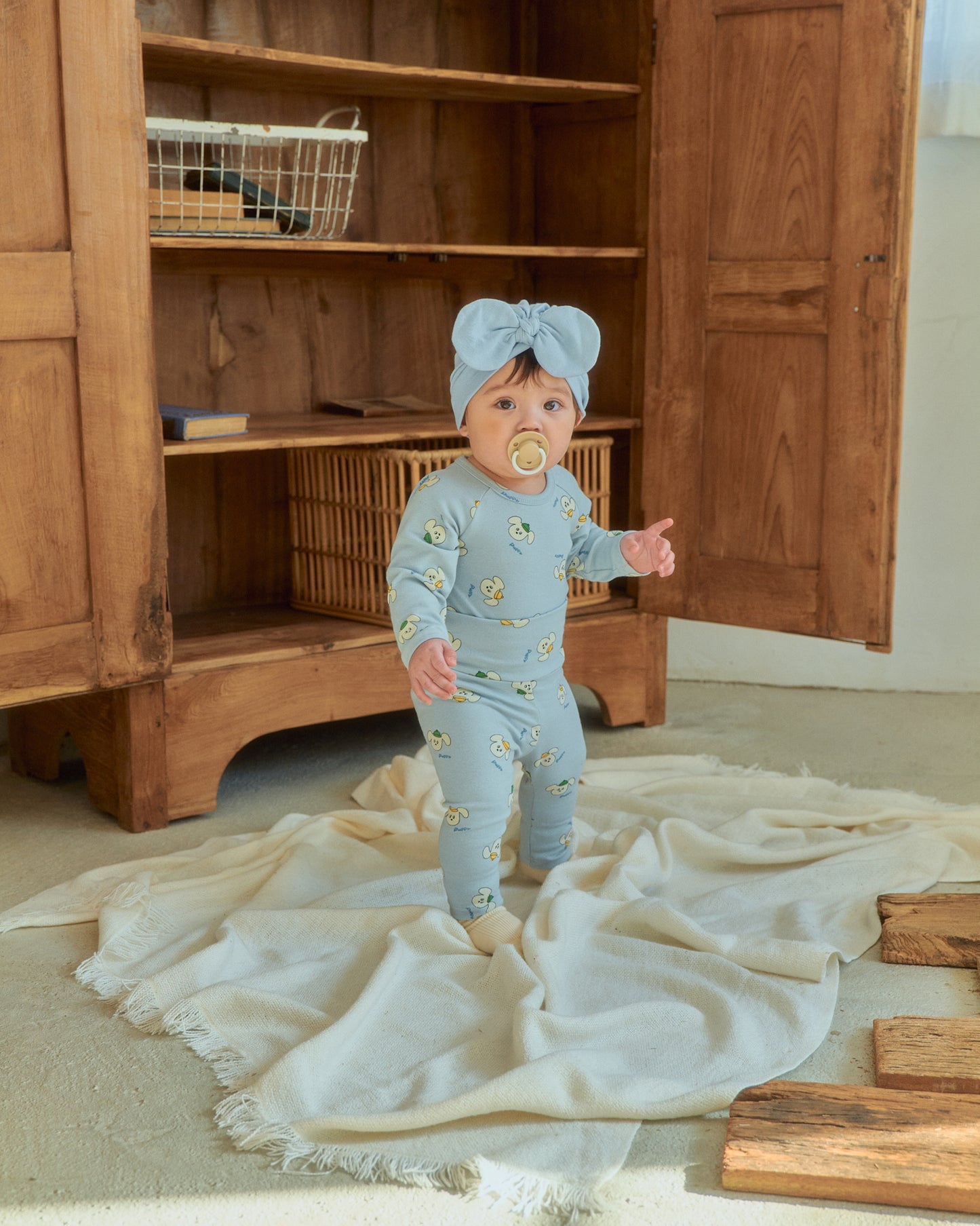 韓國童裝 26SS | OT01 Picnic Baby Suit and Leggings Set (55-75cm)