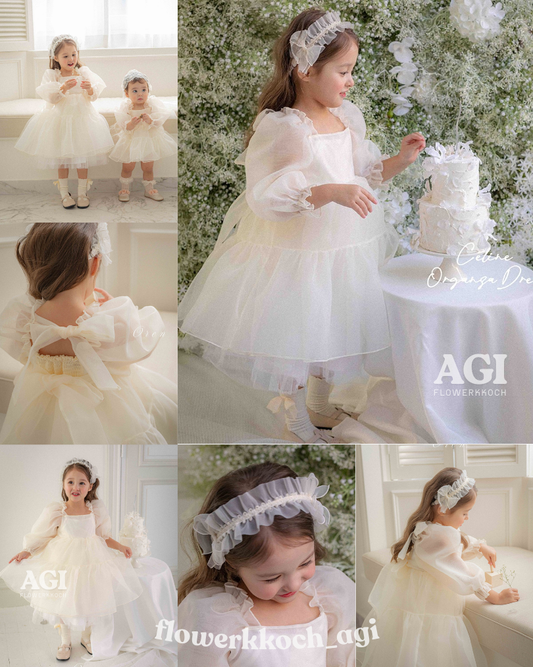 韓國童裝 26春 | OR28 Celine Organza Dress