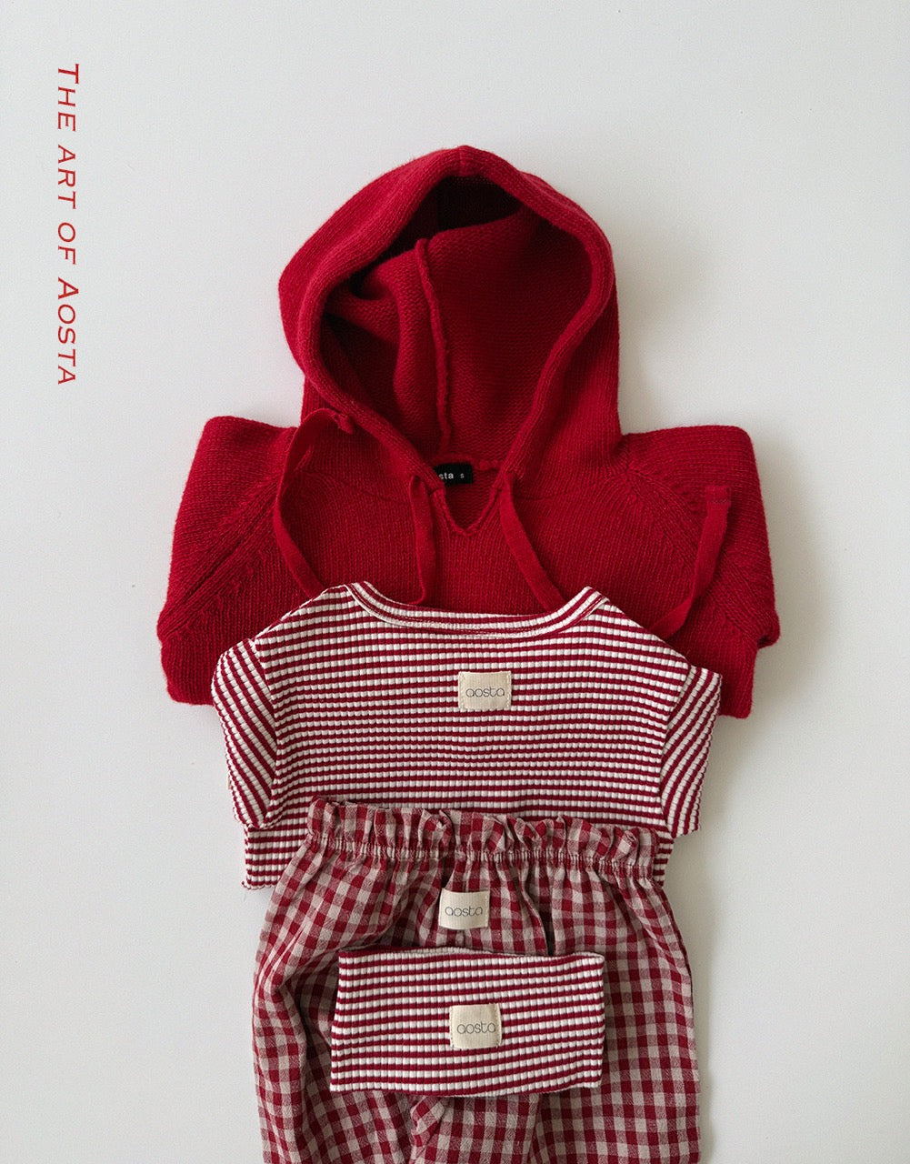 韓國童裝 26秋| AO10 Knit Cookie Hoodie 連帽衫 (70-110)