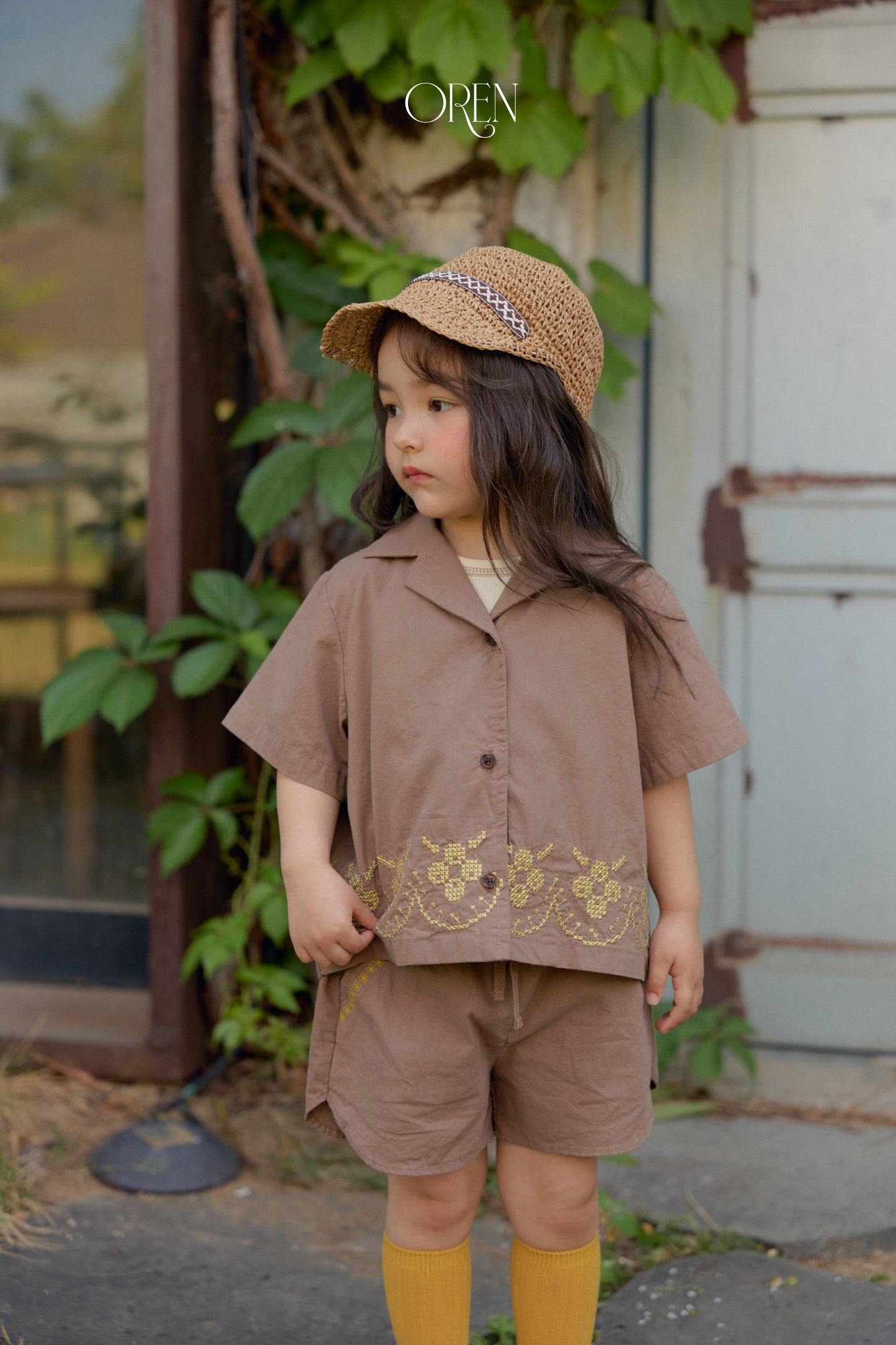 韓國童裝 26夏| OR60 Rosie Garden Shirt 羅西花園襯衫 (90-120)
