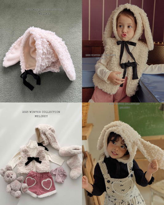 韓國童裝 25秋冬 | ME25409 Bunny Hat