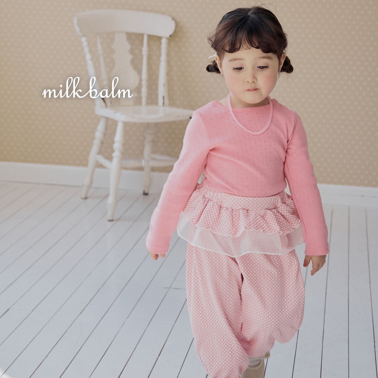 韓國童裝 26SS| MK19 Eyelet X-Tee (75-125cm)