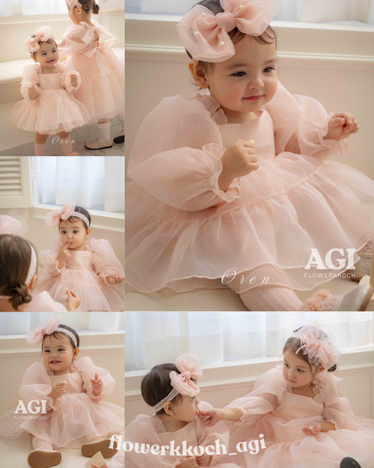 韓國童裝 26春 | OR27 Celine Organza Suit