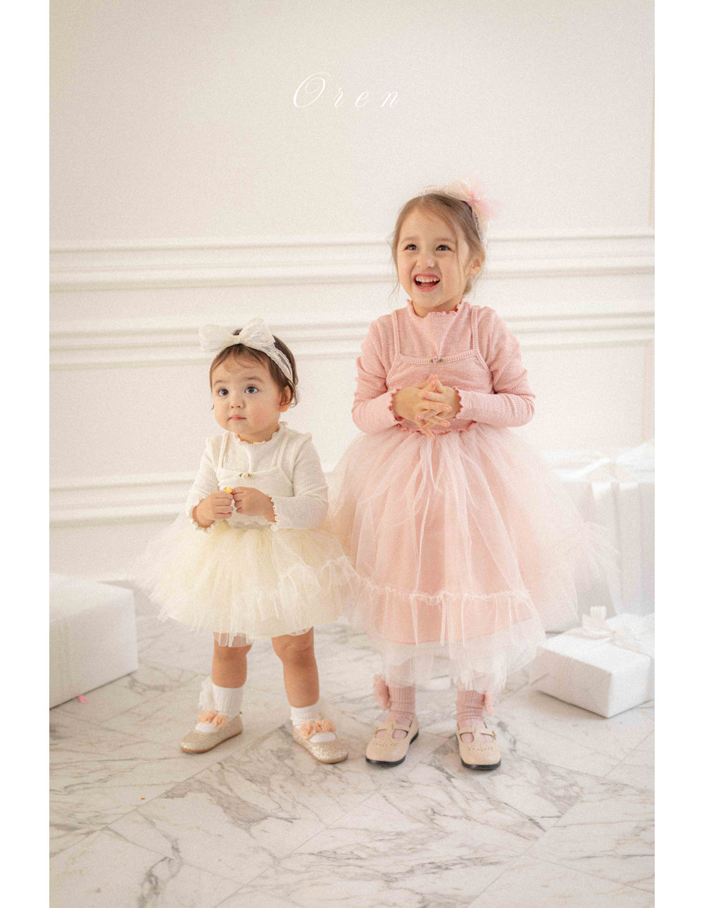 韓國童裝 26春 | OR26 Seriel Ribbed Tutu Dress