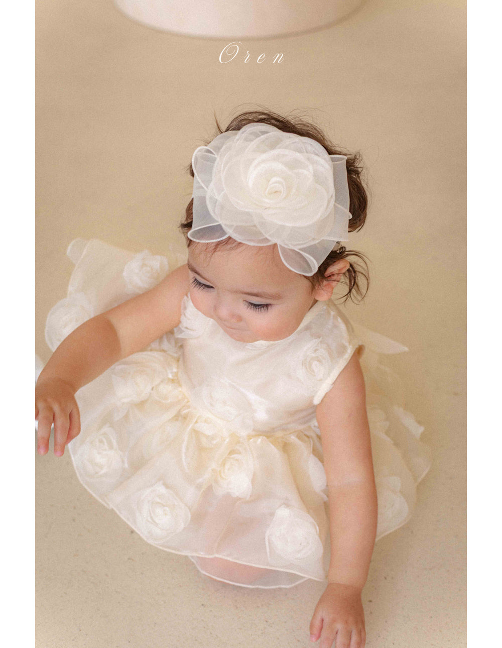 【現貨】韓國童裝 OREN Rose Baby Suit 寶寶百日之選