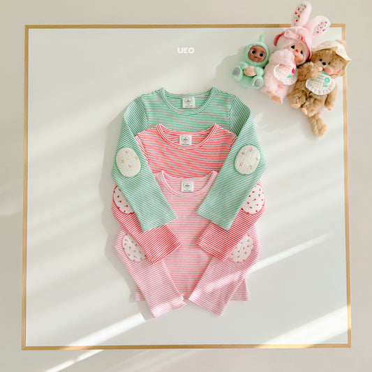 韓國童裝 26春 |  UE27 Flower Bread Rice Cake T-Shirt (90-125cm)