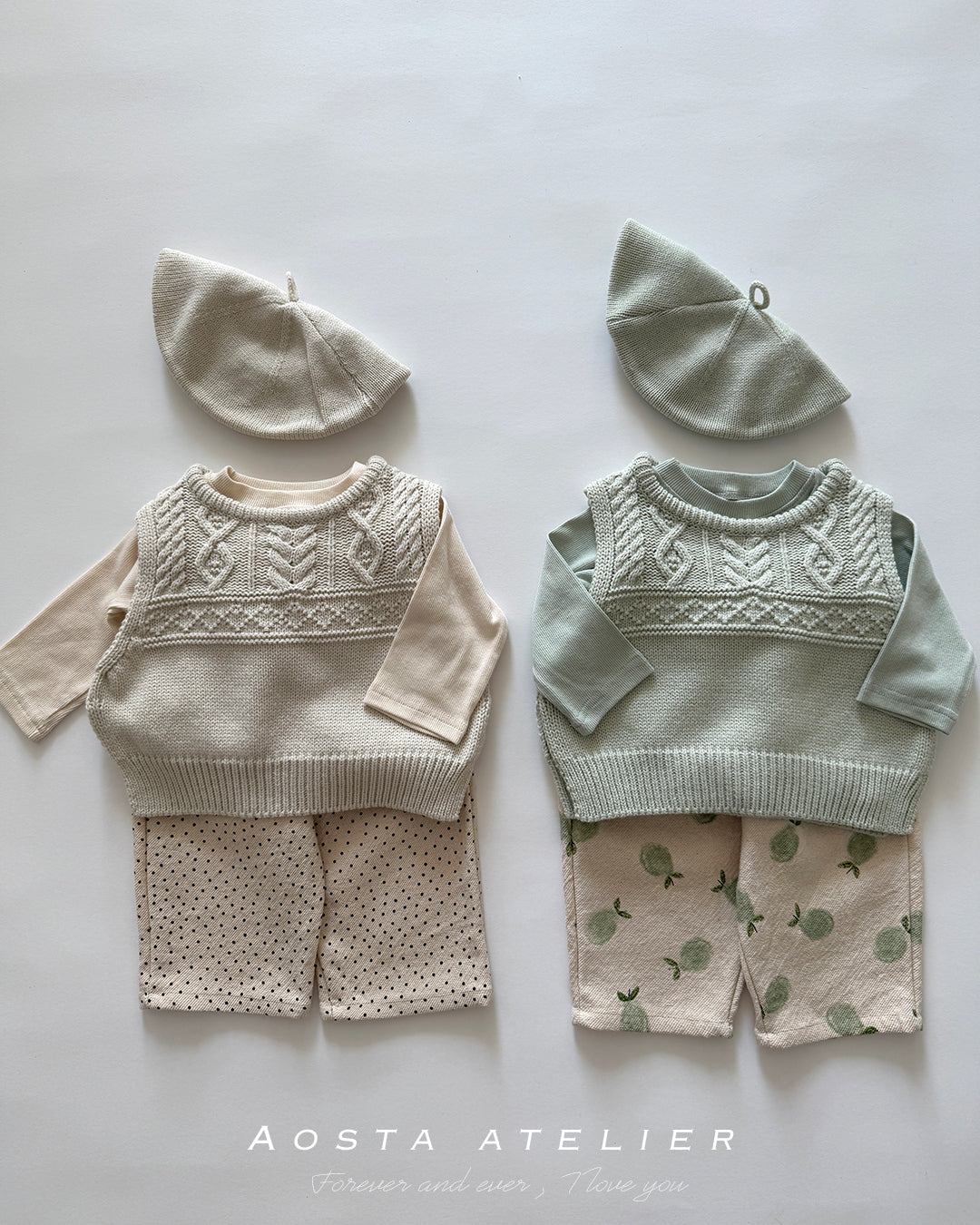 韓國童裝 26春 | AO26106 Knit Vest