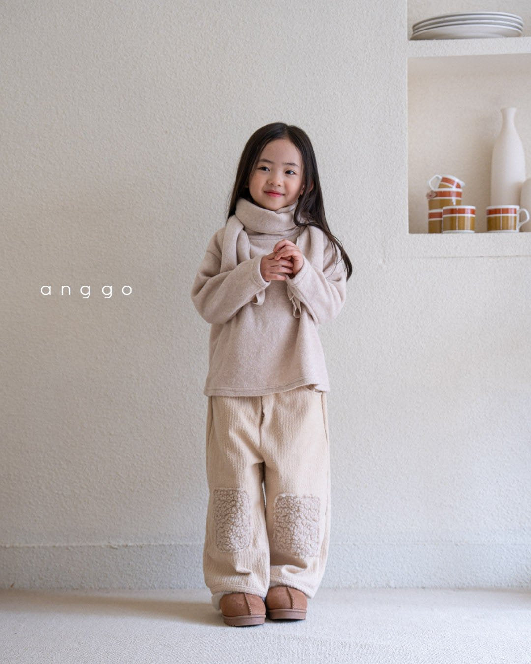 韓國童裝 24秋冬 | AG24407 CANDY MUFFLER - FLO | FLOWERKKOCH 