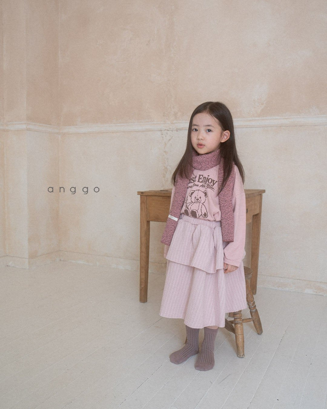 現貨▷ 韓國童裝 24秋 | Anggo Kids skirt - FLO | FLOWERKKOCH 