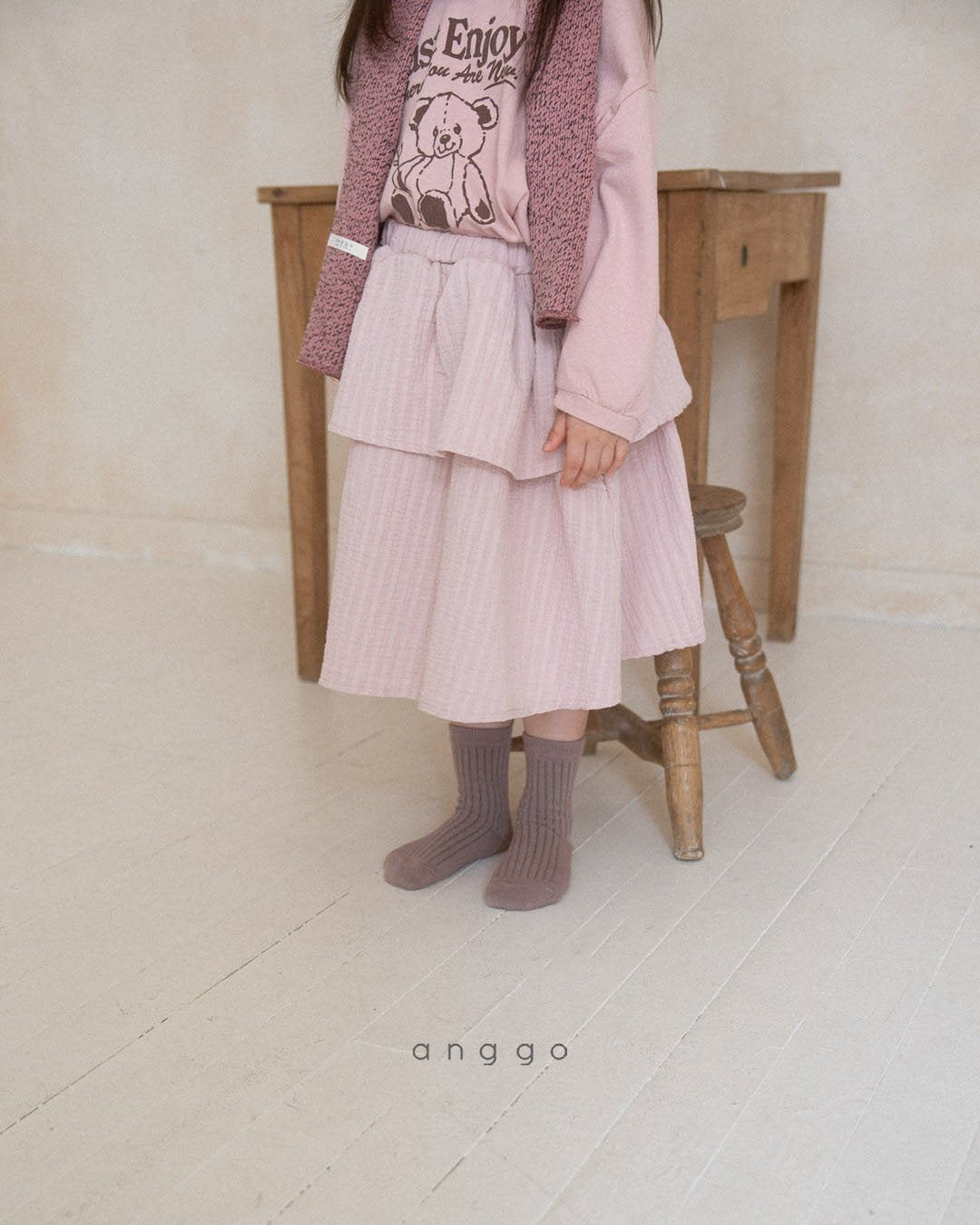 現貨▷ 韓國童裝 24秋 | Anggo Kids skirt - FLO | FLOWERKKOCH 