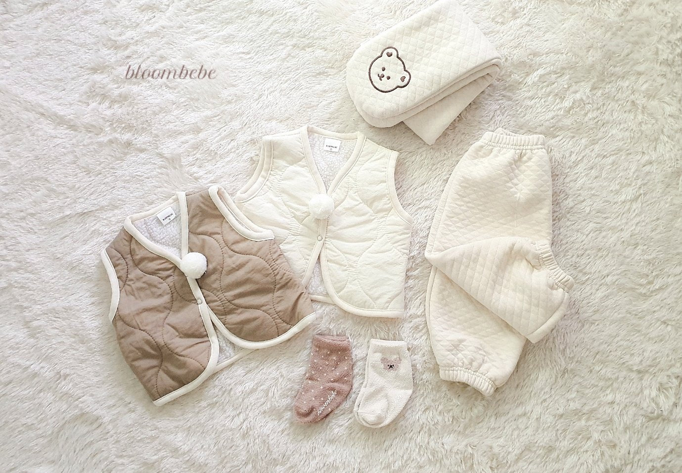 現貨▷  韓國童裝 24秋冬 | BABY VEST WITH SOCK SET (12M/24) - FLO | FLOWERKKOCH 