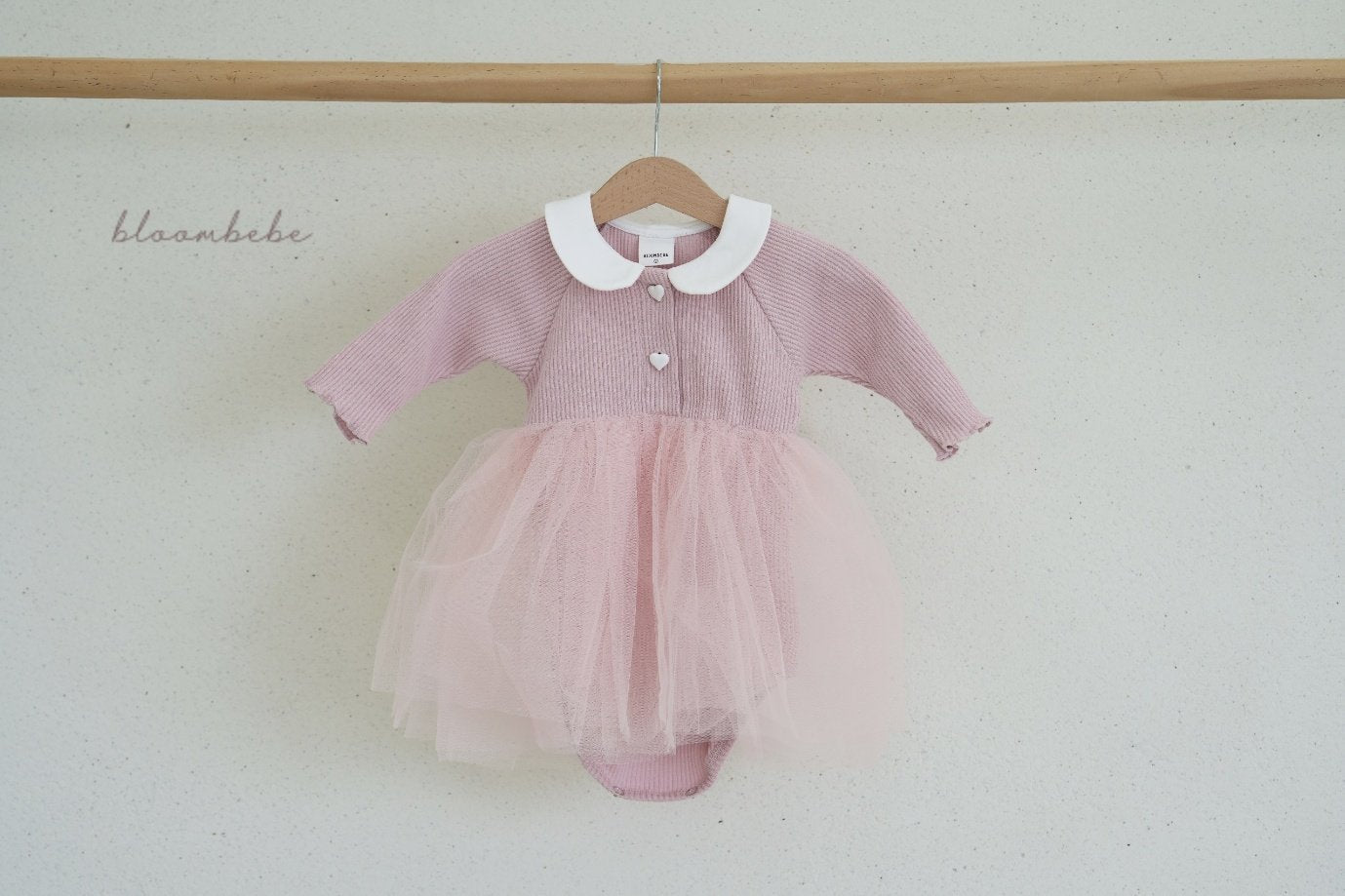 韓國童裝 24秋 | Bloombebe Heart CanCan Suit - FLO | FLOWERKKOCH 