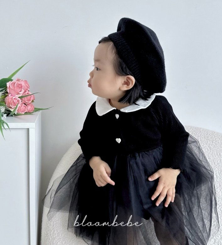 韓國童裝 24秋 | Bloombebe Heart CanCan Suit - FLO | FLOWERKKOCH 