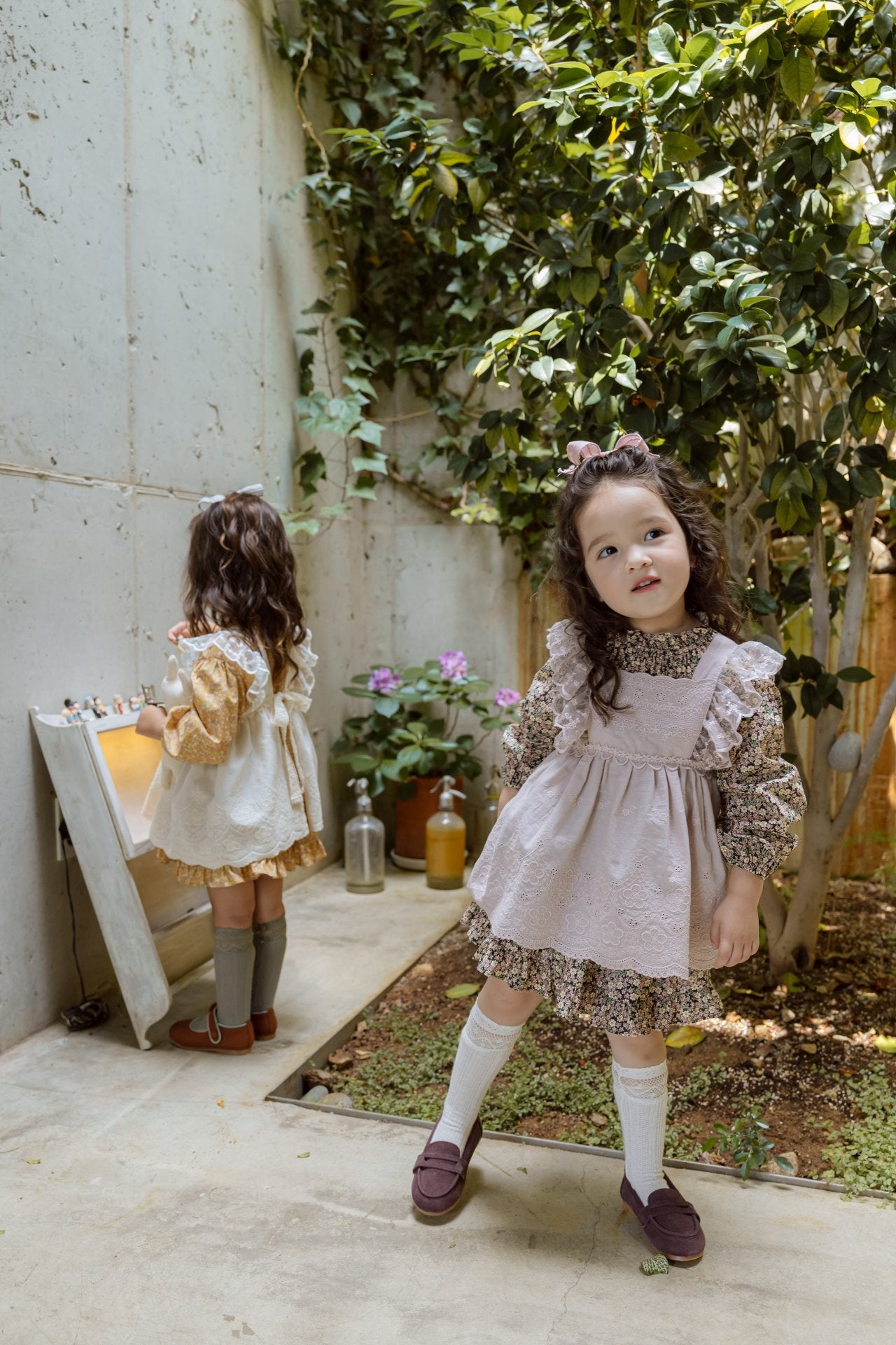 韓國童裝 24秋 | FLO Lace Apron - FLO | FLOWERKKOCH 