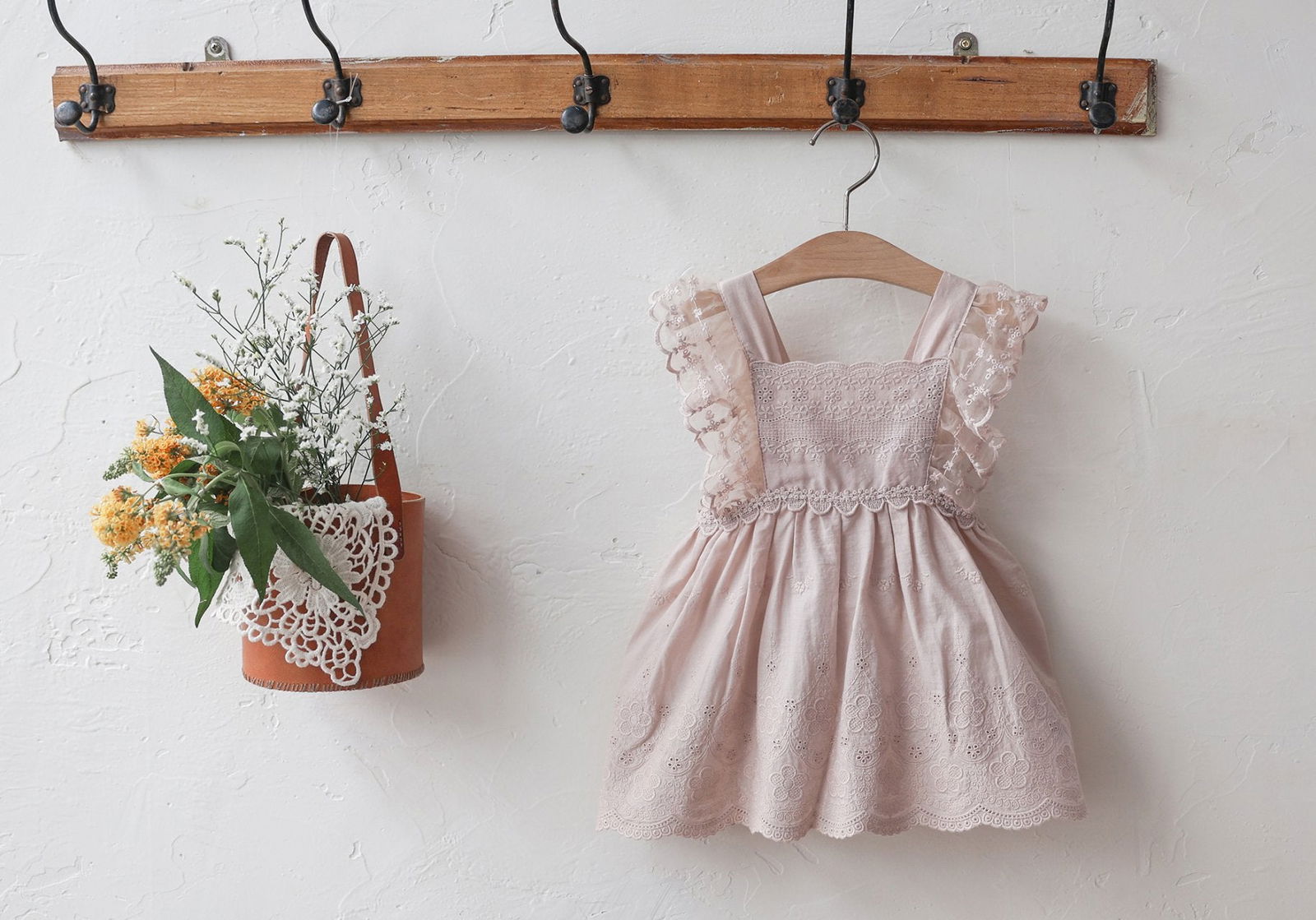 韓國童裝 24秋 | FLO Lace Apron - FLO | FLOWERKKOCH 