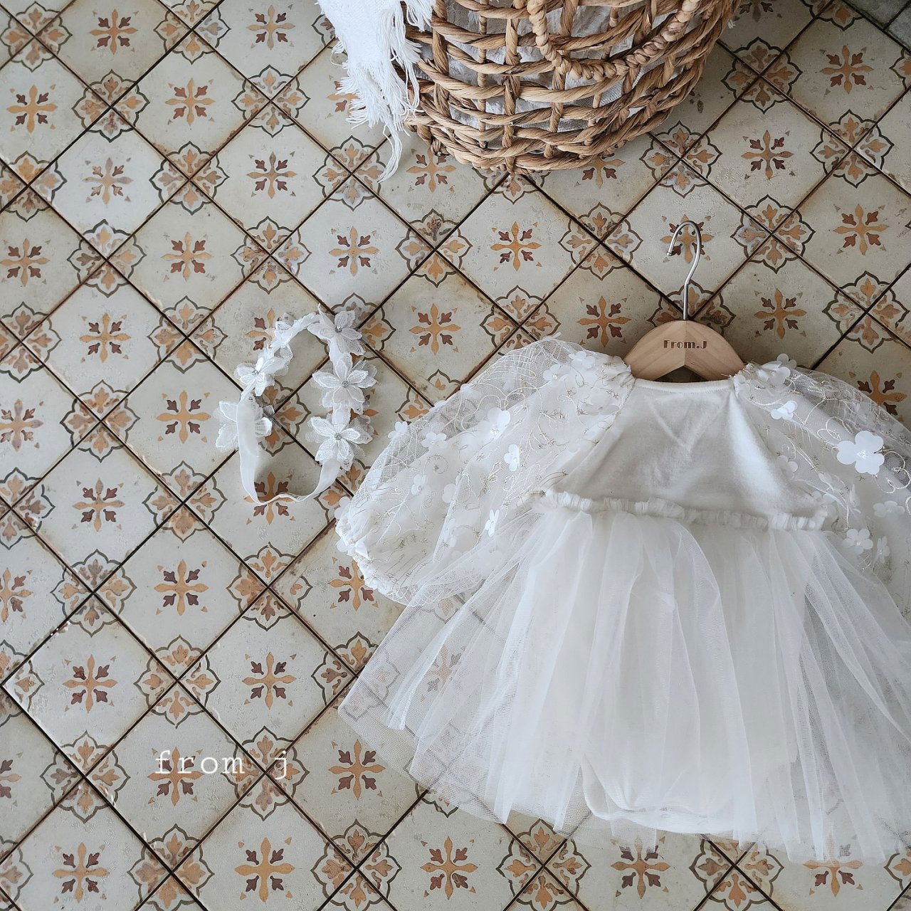 韓國童裝 24秋 | FromJ Daisy Flower Shasha Suit - FLO | FLOWERKKOCH 
