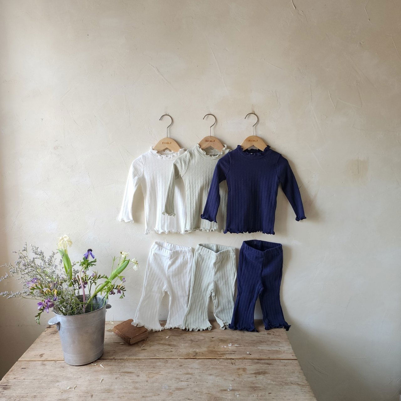 韓國童裝 24秋 | FromJ Eyelet Pants - FLO | FLOWERKKOCH 
