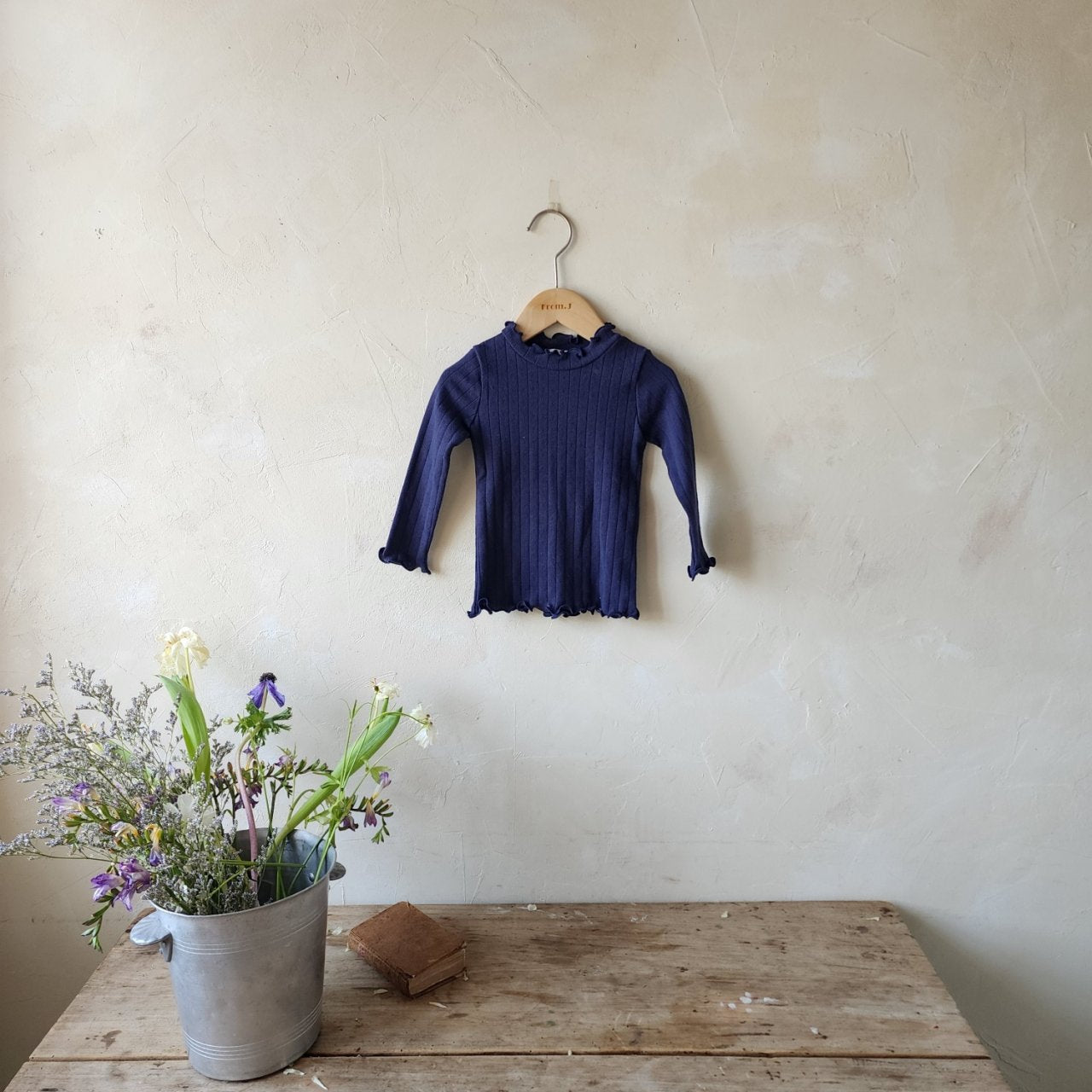 韓國童裝 24秋 | FromJ Eyelet half-moon tee - FLO | FLOWERKKOCH 