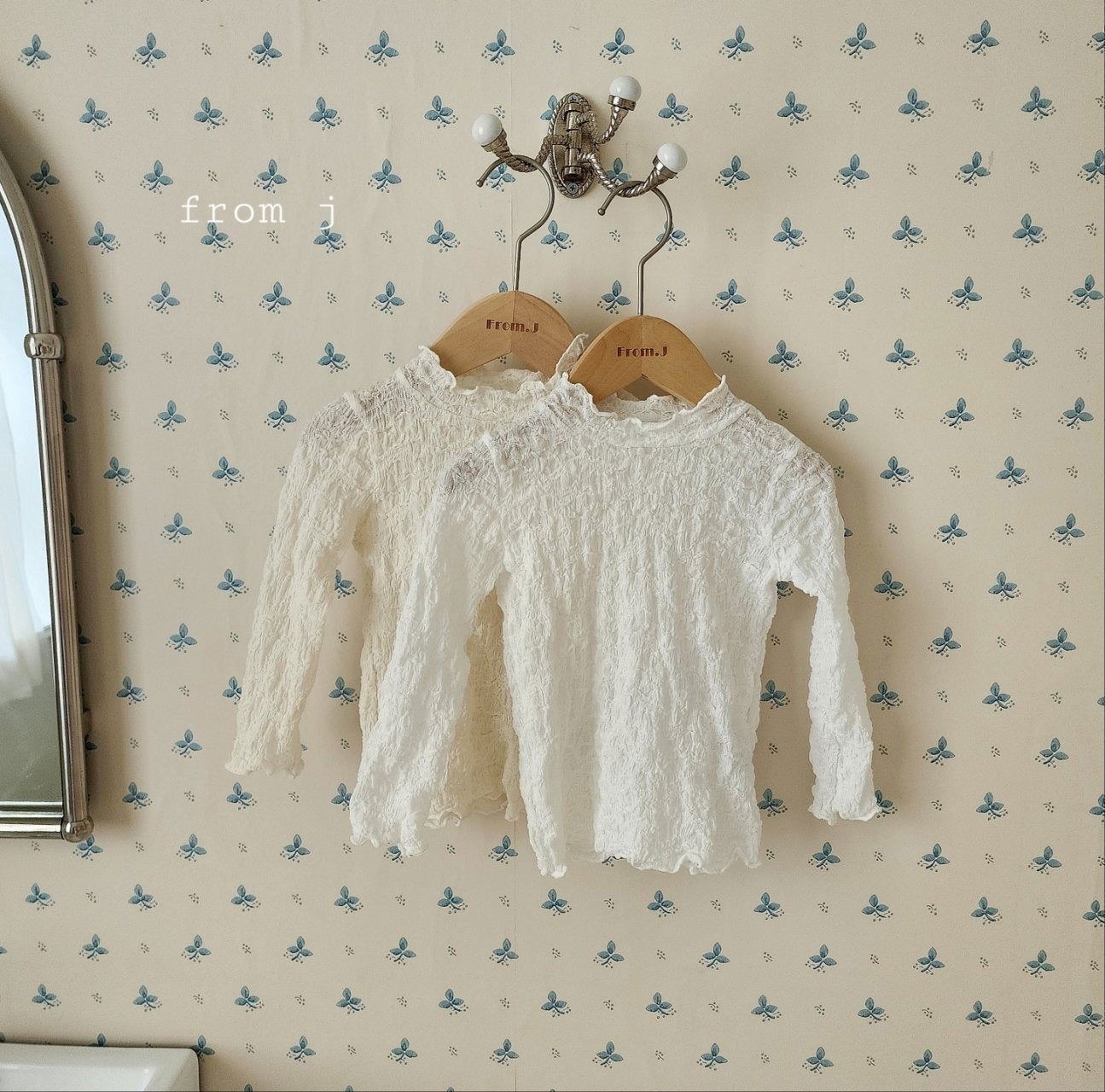 韓國童裝 24秋 | FromJ Lace Tee - FLO | FLOWERKKOCH 