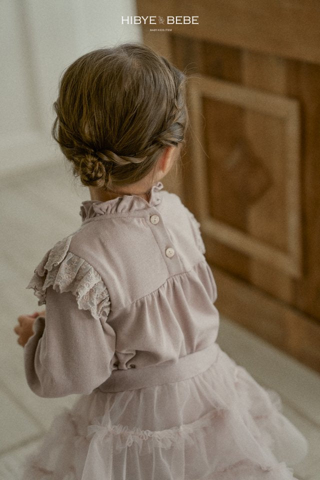 韓國童裝 24秋冬 | HB24442 ROSE LACE BLOUSE - FLO | FLOWERKKOCH 