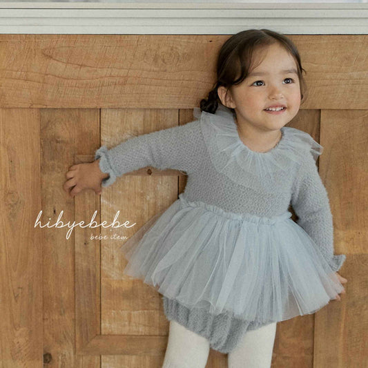 韓國童裝 24秋冬 | HB24449 LINA KNIT SUIT - FLO | FLOWERKKOCH 